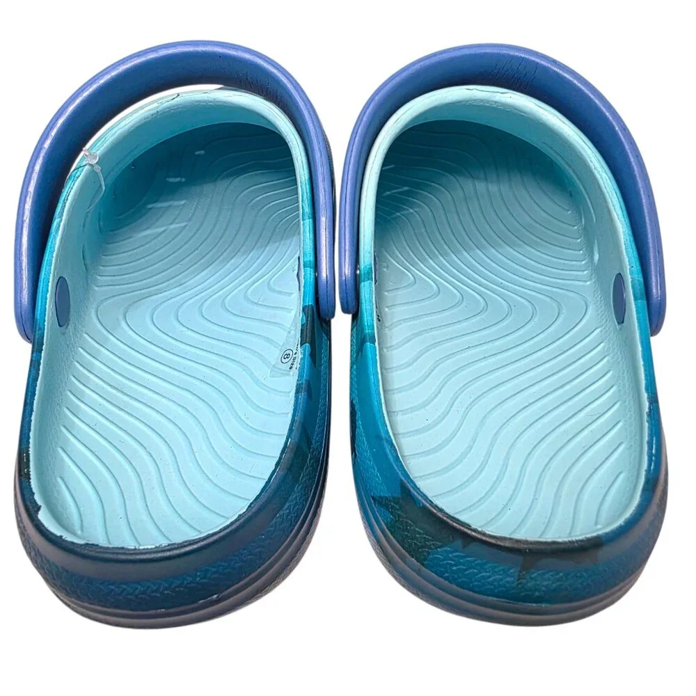 Rugged Shark Clog Sandal Discovery Mens Size 10, 12 Shark Week Swivel Strap Blue - Picture 7 of 9